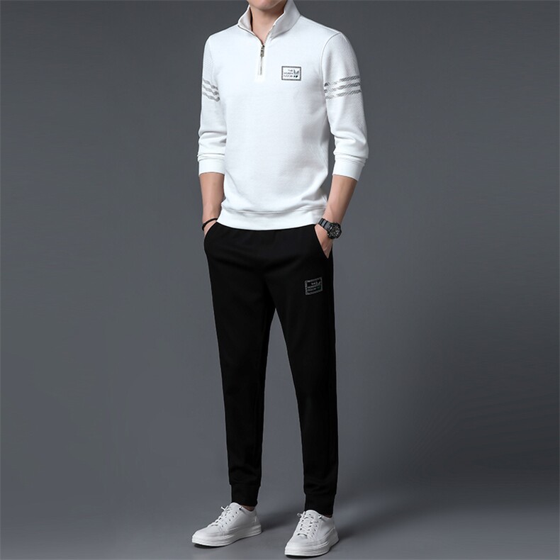 S3066-2钱塘2020-2中青年男士春秋薄款时尚休闲百搭卫衣P137,男装休闲套装,钱塘207-2