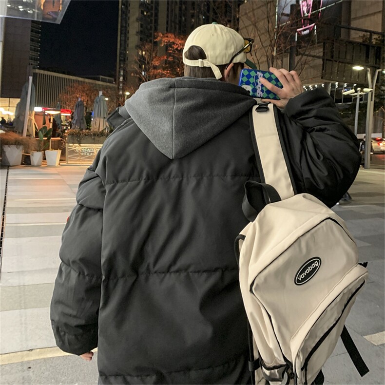 2025年新款棉衣男冬季连帽棉袄外套韩版潮流宽松ins潮牌面包棉服,男装棉衣,星座310B-1