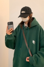 现货主推卫衣男中性风港风宽松刺绣秋外套416B-1-WY679-P55限78，男装卫衣，星座416B-1