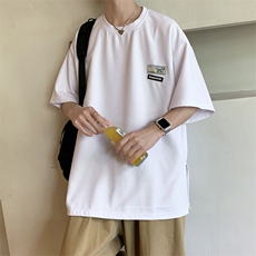 美式华夫格短袖t恤男夏季港风五分袖宽松百搭半袖衣服T1104-P27，男装T恤，星座512-2