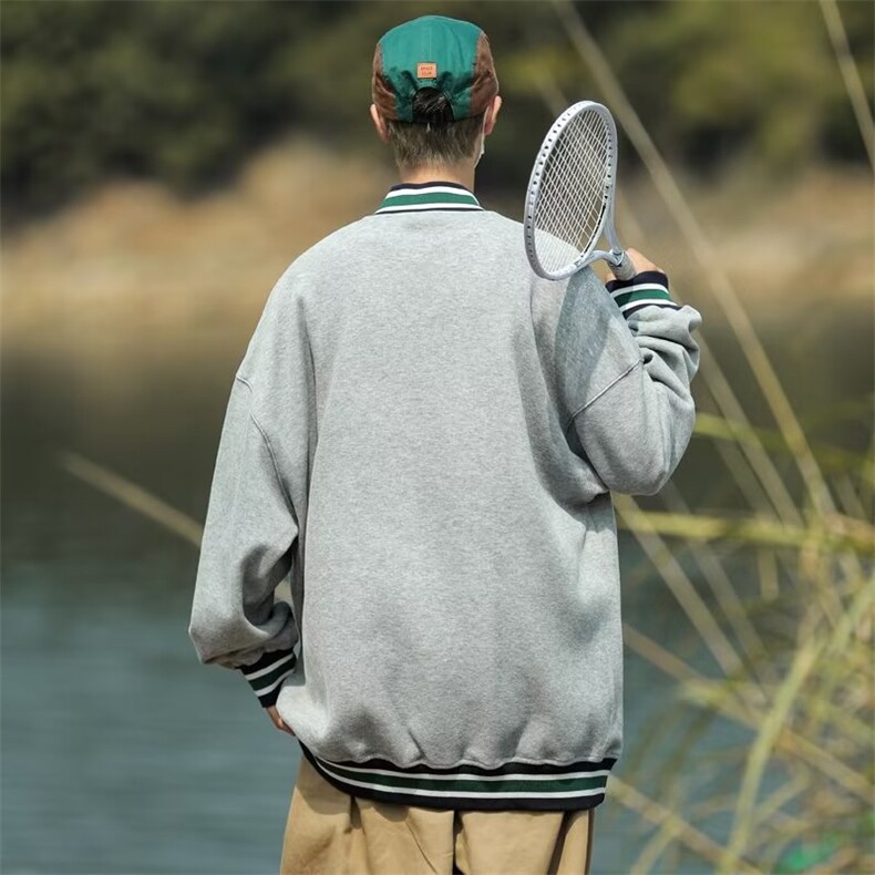 春秋季新款棒球服夹克外套男士情侣港风休闲运动上衣W0016-P40,男装卫衣,星座308B-1