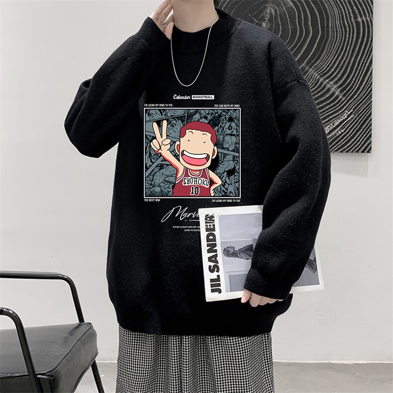 半高领毛衣男大码胖子针织衫毛线衣M18392-P45加绒款-P65,男装针织衫/毛衣,电商A040