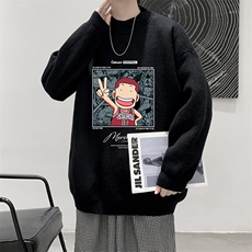 半高领毛衣男大码胖子针织衫毛线衣M18392-P45加绒款-P65，男装针织衫/毛衣，电商A040