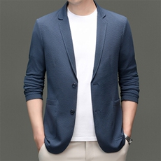 CR25128高品质泡泡纱男士休闲西装主推，男装西服，钱塘207-1