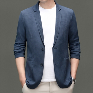 CR25128高品质泡泡纱男士休闲西装主推,男装西服,钱塘207-1