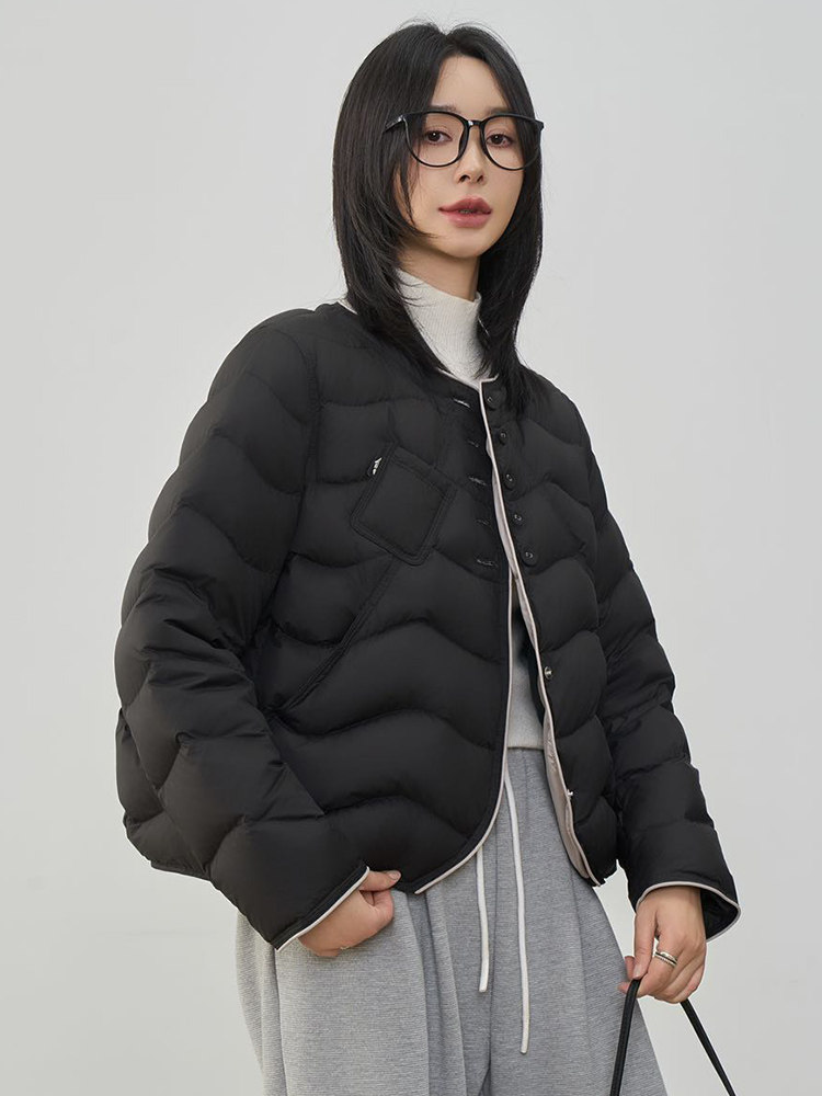 现货2025年冬季新款90白鸭绒休闲风羽绒服女,女装羽绒服,阳光伊恋