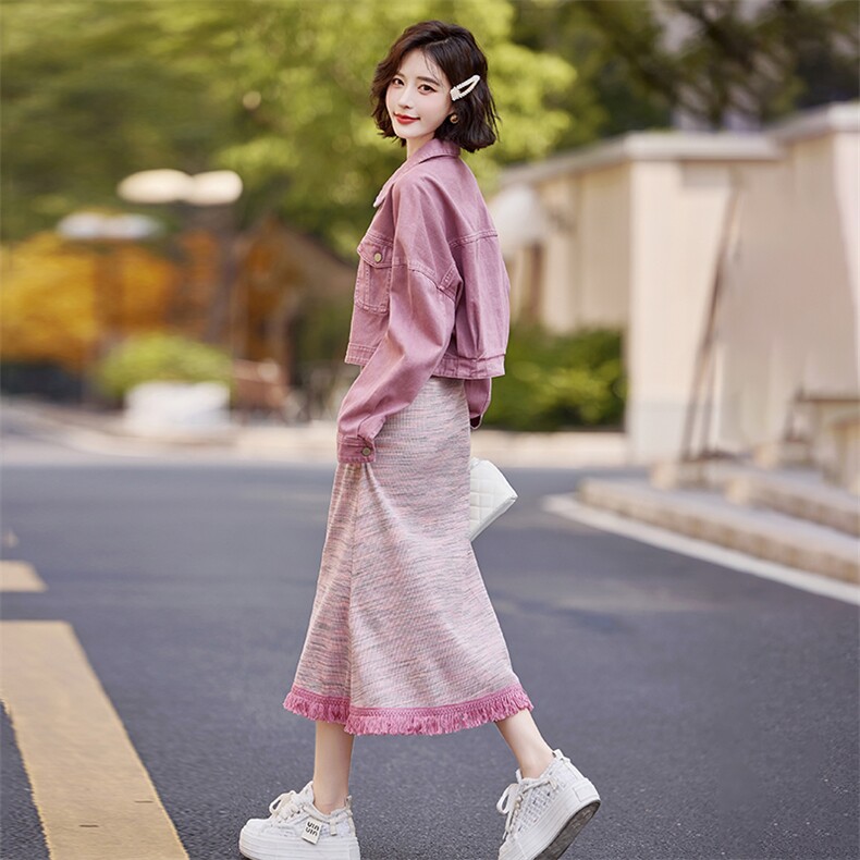 开春穿搭套装女2025新款时尚休闲气质高级感减龄显瘦小个子两件套,女装套装/套裙,艾仟回(原伊仟回)