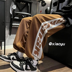 XZ616秋季新款华夫格字母印花休闲裤TY387P55控68，男装休闲裤，星座512A（原616）