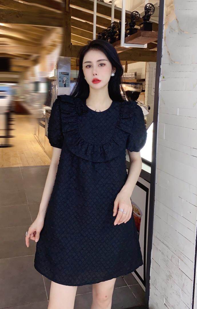 特殊工艺面料减龄连衣裙，女装连衣裙，柏多伊俪