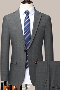GDN5457四季款新款男士礼服西装修身商务休闲男装西服两件套装图片