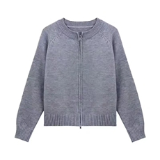 2025年秋季时尚百搭通勤简约休闲拉链开衫,女装针织衫/毛衣,锦瑟羊绒, 2025年秋季时尚百搭通勤简约休闲拉链开衫,女装针织衫/毛衣,锦瑟羊绒,