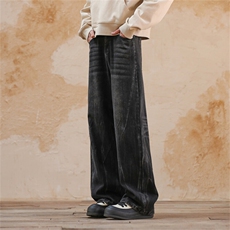 903-YK21-P65S-XXL【深蓝黑色】复古牛仔裤！1，男装牛仔裤，星座903