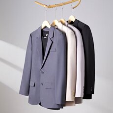 抖音品质春男西服二粒单排扣偏西新郎结婚外套大码S-4XLXZ02P50，男装西服，星座1013