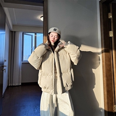 直播现货原版高品质冬季美式帆布皮棉服立体纹理加厚棉衣外套，男装棉衣，电商A486-1