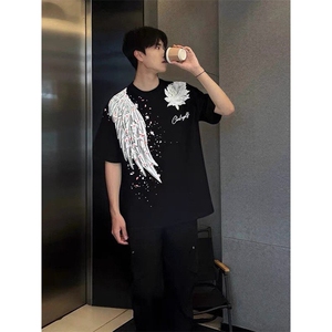 原版工艺立体羽翼纯棉短袖ZX0298-P35图片