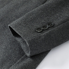 HYD8832秋冬2026年男士新款双面呢脱卸羽绒大衣羊毛外套呢子外套，男装毛呢大衣，电商B360