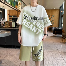 夏季短袖短裤运动套装青少年两件套6160特P40，男装牛仔裤，电商A309