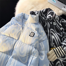 特P50港风星空情侣装男装棉衣宽松棉服冬装加厚外套MY265，男装棉衣，电商B370