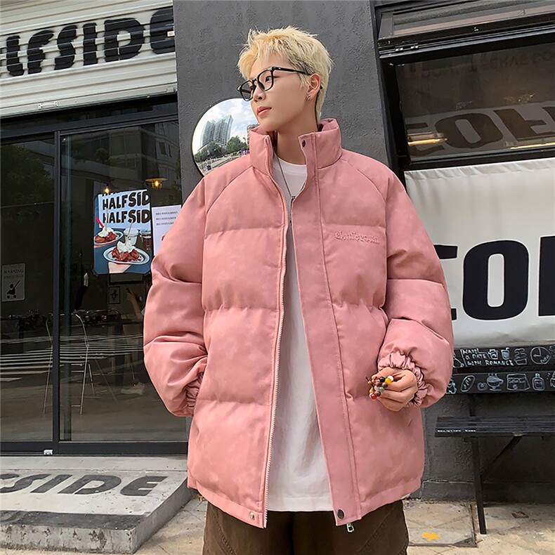 港风PU皮复古做旧设计钢印棉衣男MY77096P130控198抖控228,男装棉衣,星座226-1