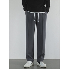 男直筒春秋款针织裤宽松休闲长裤青少年抽绳针织直筒运动裤KS3，女装休闲裤，星座1116A-2（原606A-1）