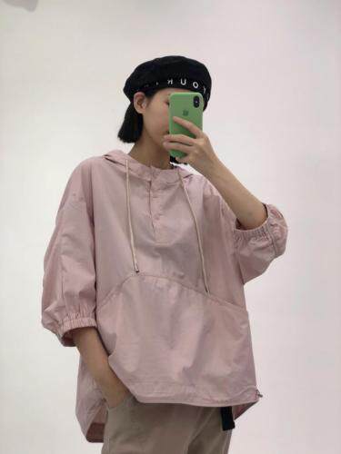 衬衣防晒套头衫，女装，娜依佳