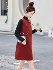 亮片背心两件套连衣裙女春季气质高级感洋气显瘦打底衫套装裙子，女装套装/套裙，流量+