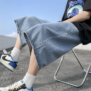 七分裤男韩版潮流高街2025夏季新款ins宽松百搭短裤RK133-P34图片