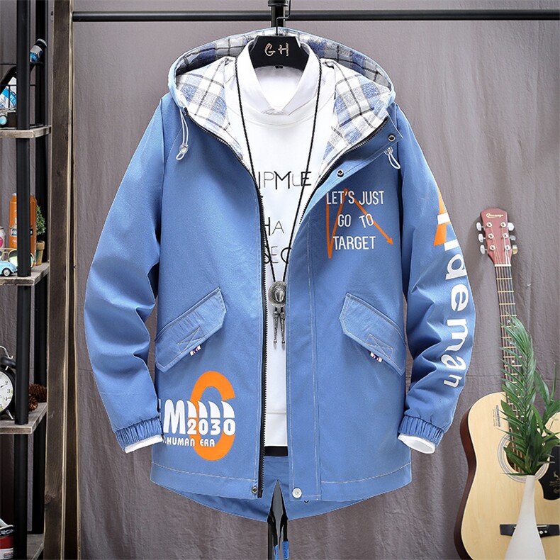 男修身韩版帅气夹克潮流春秋薄款派克服机车炸街外套JK169-P75,男装夹克,星座1206（原A206）