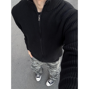 【有货】cleanfit拉链开衫毛衣外套男款针织衫M5653LL-特P55图片