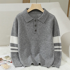 儿童羊毛衫套头男童POLO衫-打底衫秋冬，童装儿童羊毛衫，冰晶童装