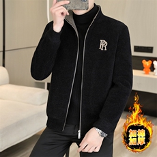 冬季新款男士加棉加厚立领短款毛呢大衣时尚潮流夹克D82P145控238，男装毛呢大衣，电商B226