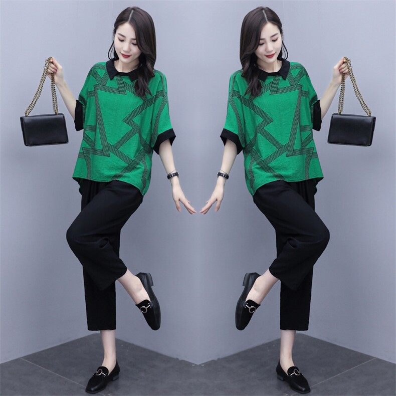 大量现货.套装/套裙2026年夏季个性简约中长款两件套时尚批色,女装套装/套裙,兰菲阁