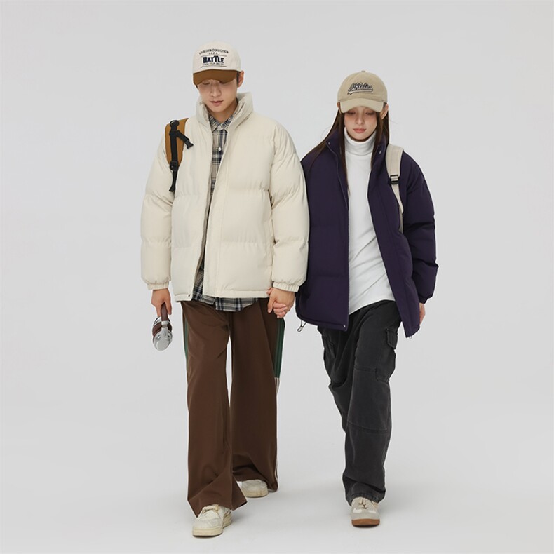 1506/M22761/P58棉衣外套2025秋冬宽松加厚男休闲情侣棉服棉衣男5图片