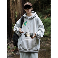 R1音品质连帽印花卫衣11色M-5XL可定制，男装卫衣，星座115A-3