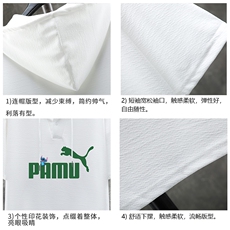 LD54227-P45连帽短袖t恤男大码胖子带帽五分袖中袖展架，男装T恤，电商A040A