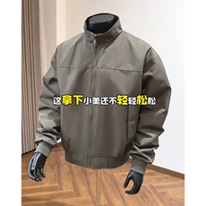 26春装新款美拉德立领飞行夹克boxy廓形休闲百搭外套上衣JK6500，男装夹克，电商A486