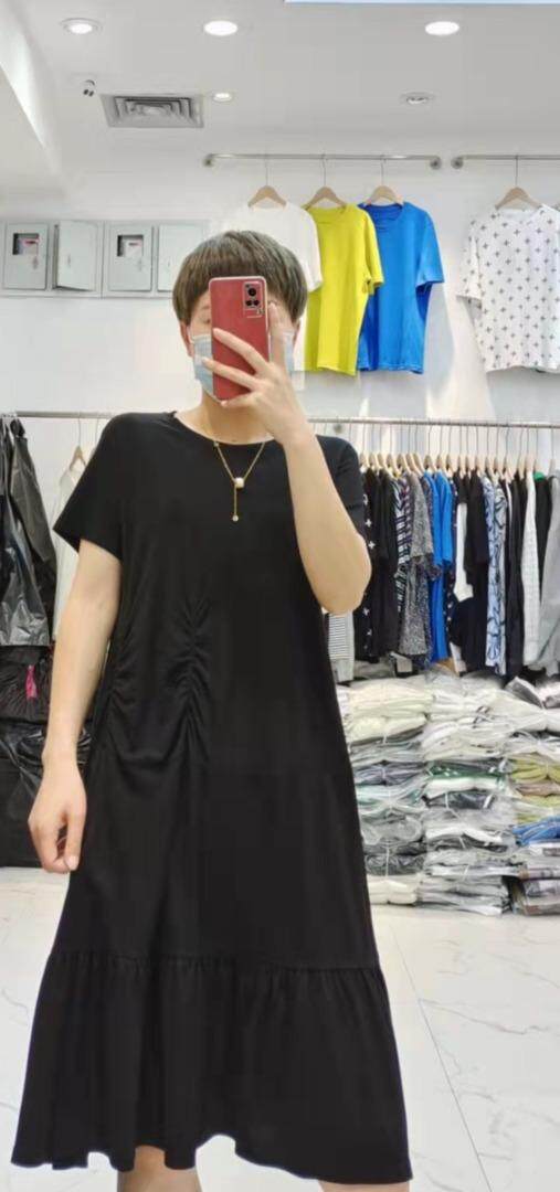 【现货】新款夏季韩版气质针织冰丝连衣裙，女装连衣裙，那简