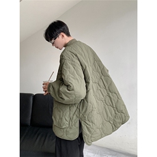 港风葫芦燕尾服大口袋设计加绒双侧开叉棉衣男MY770104P135控168，男装棉衣，星座227-7