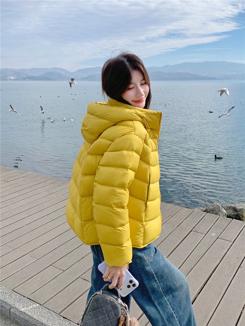 【现货】2025年冬季90白鸭绒短款连帽羽绒服2588款P295K398,女装羽绒服,浙宝301