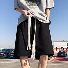 宽松型运动裤潮流时尚潮牌直筒纯色潮五分裤休闲裤夏季青春流行男，男装牛仔裤，星座218-1（原230）