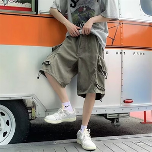 美式机能工装短裤男夏季薄款休闲大码五分裤 1001-1-DK43-P38图片