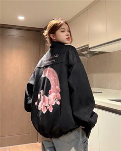 XZ809A/JPK07/P118/控138/加绒P148/控168    麂皮绒美式烧花夹克图片