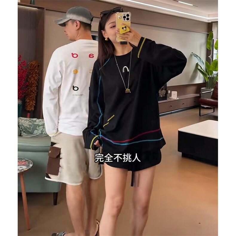 美式高街解构工艺速干长袖T恤衫男女款防晒上衣户外运动骑行服潮,男装防晒衣,电商A486