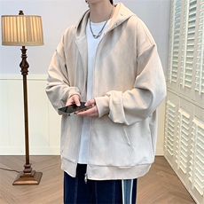 直播品质双拉链设计麂皮绒开衫卫衣外套A395P70，女装短外套，电商A309