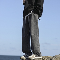 潮流牛仔裤宽松直筒高街美式男款KZ517P50，男装牛仔裤，电商D325