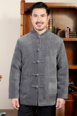 风唐装中老年90绒羽绒服复古盘扣羽绒服外套中式爸爸男装，男装羽绒服，钱塘723