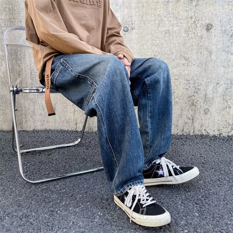 美式牛仔裤男春秋新款休闲直筒裤XB24P45,男装牛仔裤,星座1116-2