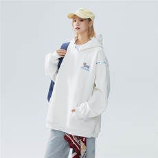 P70WY718420克高品质含59%棉连帽刺绣花边腊肠狗男女情侣卫衣，男装卫衣，电商A170