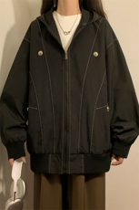 XZ102B-1春秋季宽松/连帽休闲外套潮夹克JK2537-P85，男装夹克，星座102B-1