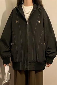 XZ102B-1春秋季宽松/连帽休闲外套潮夹克JK2537-P85图片